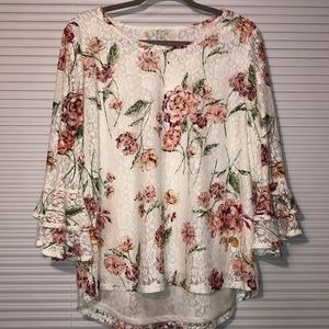 NWT Lace Rose Top